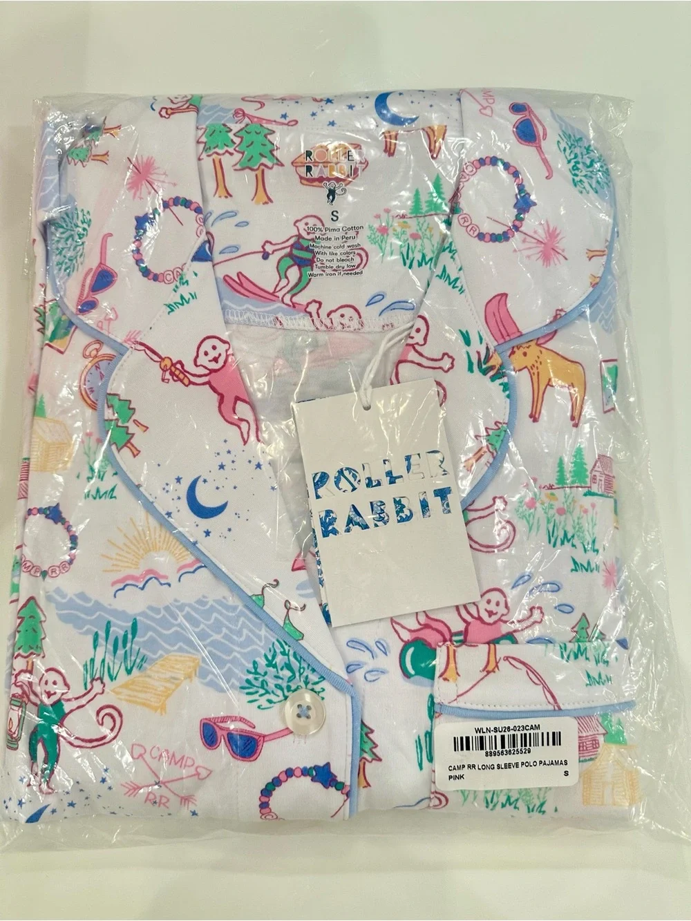 Roller Rabbit Camp RR Long sleeve Pajama Set